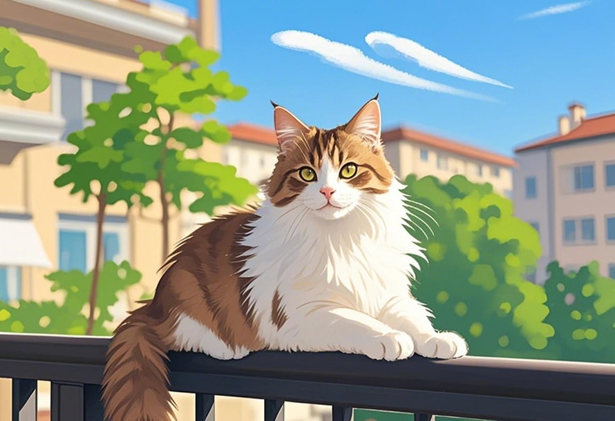 可愛い動物写真をイラストにした後