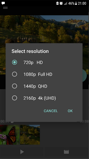 動画の画質を良くするAndroidアプリ4k Video Editor