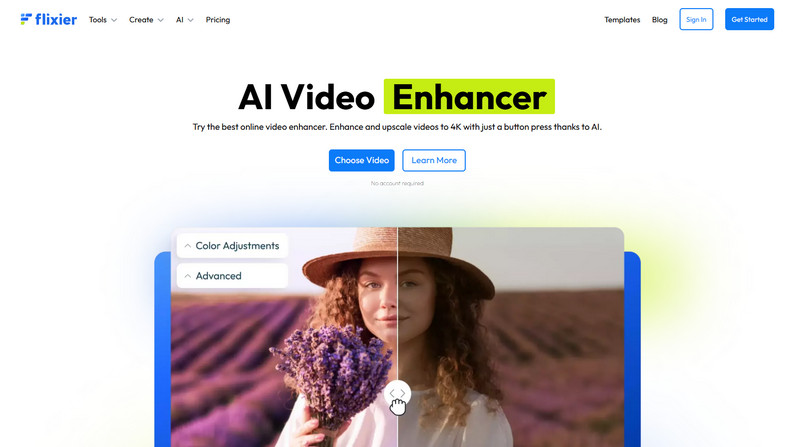 動画を高画質化できるサイト-Flixier