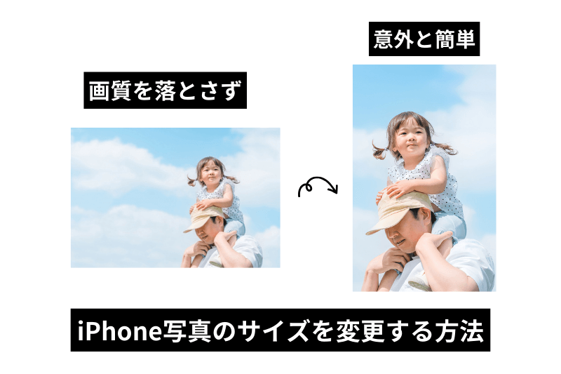 iPhone写真のサイズを変更する方法!簡単に画像をリサイズ