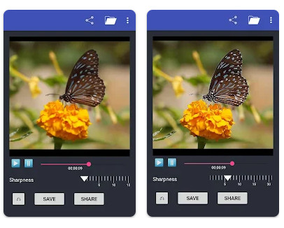 動画の画質を良くするAndroidアプリSharpen Video
