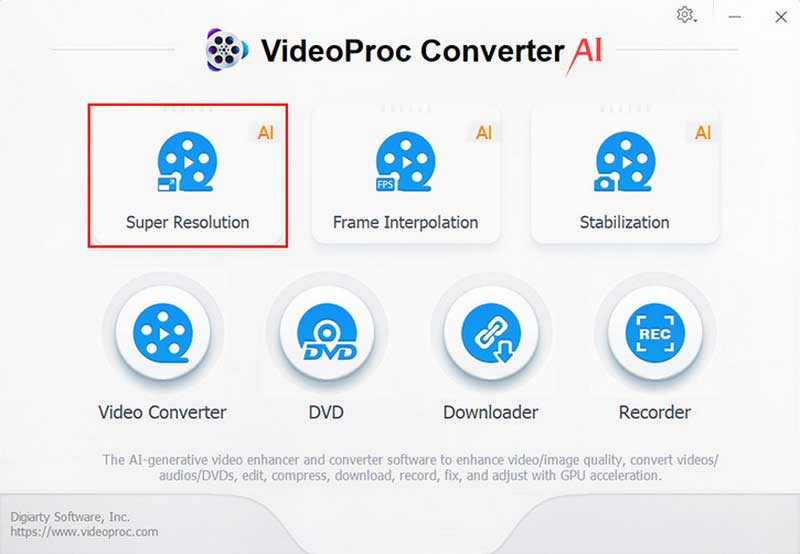 videoproc ai超解像度